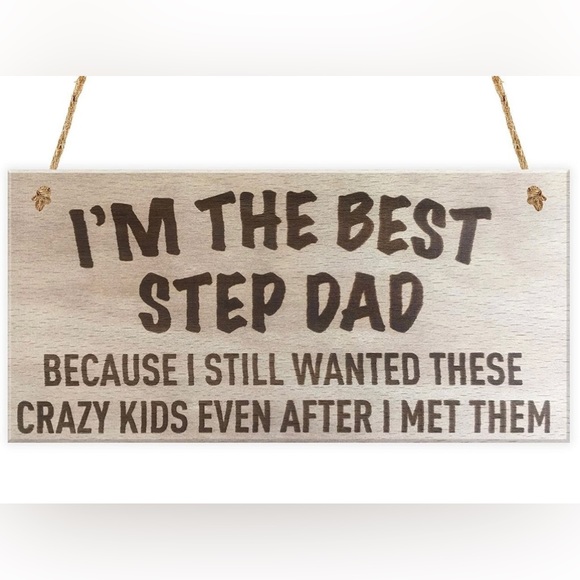 Other - Best Step Dad Sign Crazy Kids Father’s Day Gift Present Stepdad Stepfather